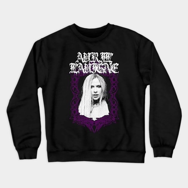 Avril Lavigne Metal Style Crewneck Sweatshirt by theloudandnoisy